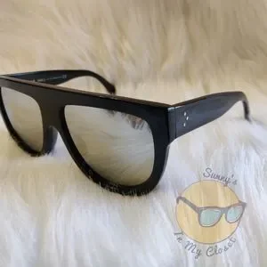 Celine Flat Top Sunglasses ? CL4001in BEAUTIFUL ❤️ Buy Celine Black Acetate CL400921 Oversized Flat Top  main image 3